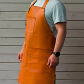 Light Brown Leather Apron